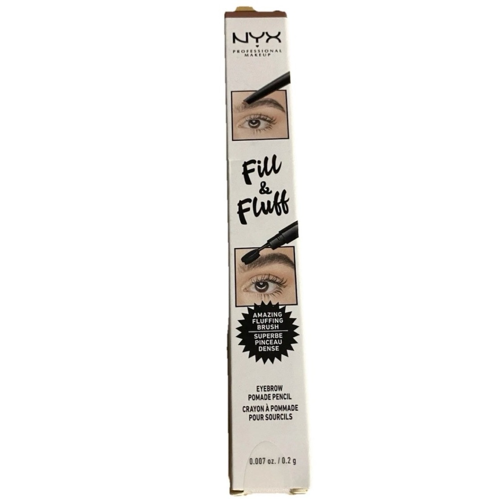NYX Fill & Fluff Eyebrow Pomade Pencil‎ Auburn 0.007oz Soft Brow Pencil NWT